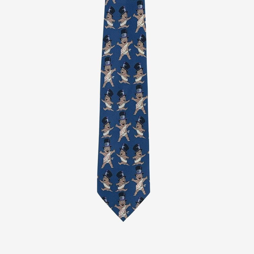 Vintage New Years Baby Novelty Tie E Graziano Party Necktie 57”